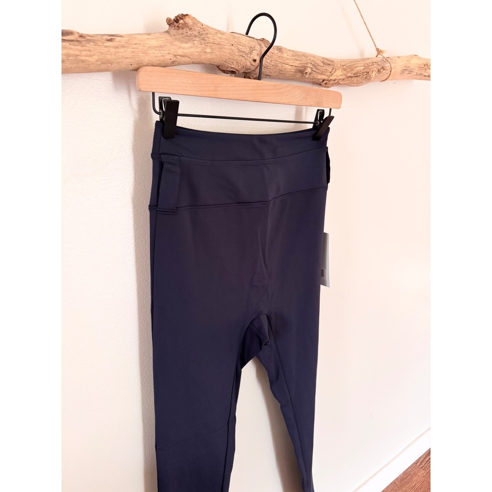 Girlfriend Collective Navy Blue High Rise Compression Pocket Leggings Small NWT